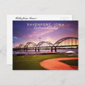 アイオワ葉書からこんにちは ポストカード (正面/裏面)