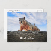 アイオワ葉書からこんにちは ポストカード (正面/裏面)