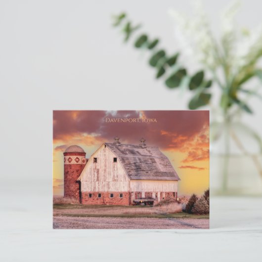 アイオワ葉書のハート ポストカード (スタンド正面)