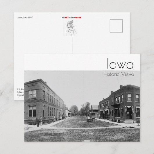 アイオワ葉書 ポストカード (正面/裏面)