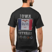 アイオワ退役軍人Tシャツ Tシャツ (裏面)
