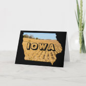 アイオワ風光明媚なコーンフィールド自然写真旅行 カード (正面)