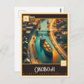 アイオワ・オコボジ |ヴィンテージ ポストカード (正面/裏面)