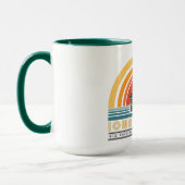 アイオワ・シティは-金ゴールドのドームまたは起点に行きます マグカップ (左)