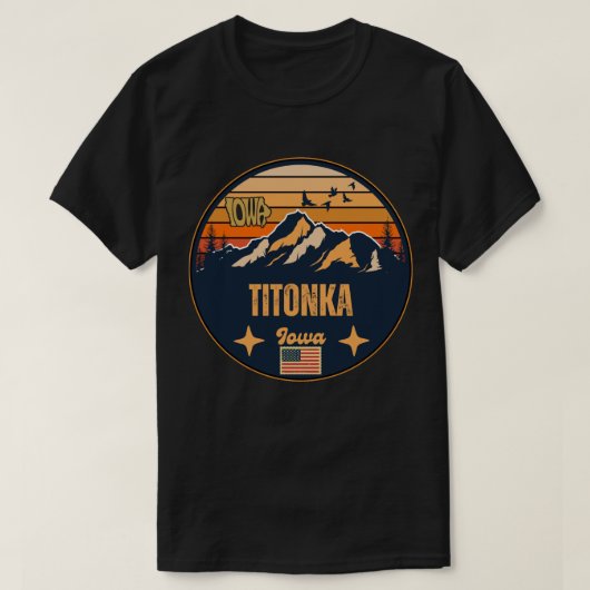 アイオワ・ティトンカ Tシャツ (デザイン正面)