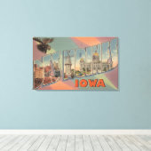 アイオワ・デモイン キャンバスプリント (インサイチュ (ウッドフロア))