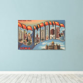 アイオワ・デモイン(首都建物) キャンバスプリント (インサイチュ (ウッドフロア))