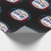 アイオワ・ホーキー州旗 ラッピングペーパー (角)