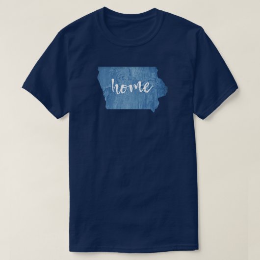 アイオワ ホーム ウッド グレイン Tシャツ (デザイン正面)