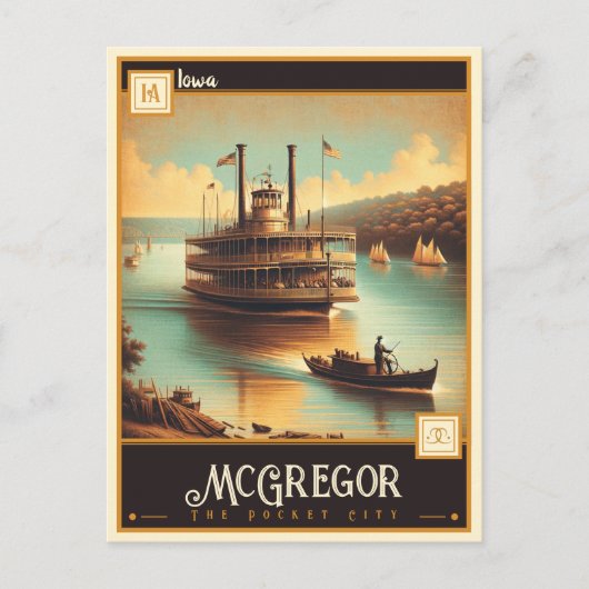 アイオワ・マクレガー |ヴィンテージ ポストカード (正面)