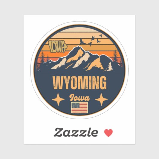 アイオワ・ワイオミング シール (シート)