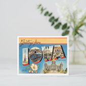 アイオワ・ヴィンテージ旅行からの挨拶 ポストカード (スタンド正面)