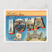 アイオワ・ヴィンテージ旅行からの挨拶 ポストカード (正面)