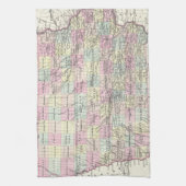 アイオワ(1855年)のヴィンテージの地図 キッチンタオル (縦)