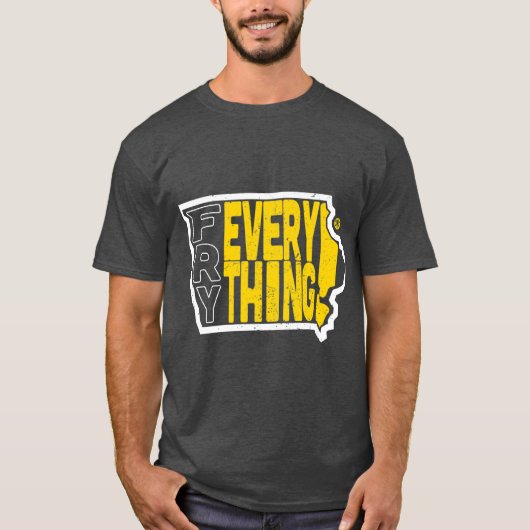 アイオワ Fry Everything Tシャツ (正面)
