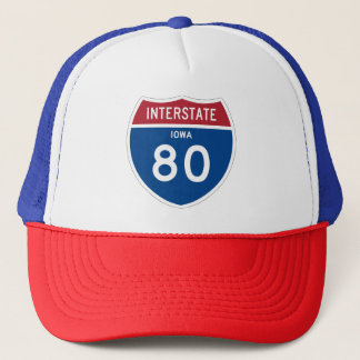 アイオワIA I-80の州間幹線道路の盾- キャップ