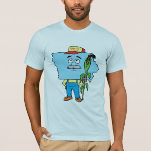 アイオワIA Iowanのトウモロコシのヴィンテージ旅行アメリカの記念品 Tシャツ