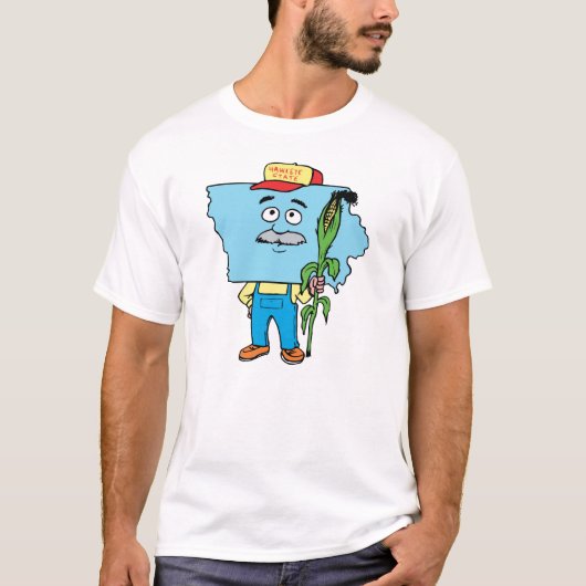 アイオワIA Iowanのトウモロコシのヴィンテージ旅行記念品 Tシャツ (正面)