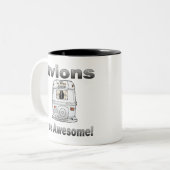 アイオンは背素晴らし面-グレーグラデーション ツートーンマグカップ (正面左)