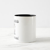 アイオンは背素晴らし面-グレーグラデーション ツートーンマグカップ (中央)