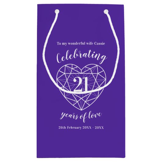 アイオ結婚ライト周年記念21期妻抱き枕 スモールペーパーバッグ (裏面)