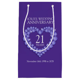 アイオ結婚ライト21周年記念紫玉の写真 スモールペーパーバッグ