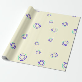 アイカッコいいオン暗号通貨のサインパターン ラッピングペーパー
