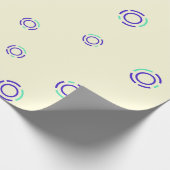 アイカッコいいオン暗号通貨のサインパターン ラッピングペーパー (角)