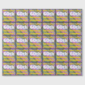 アイカッチング60th誕生日ラッピング紙 ラッピングペーパー (フラット)