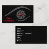 アイカメラレンズ付き写真用名刺 名刺 (正面/裏面)