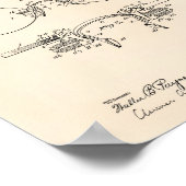 アイガラス1908年特許美術古品 ポスター (角)