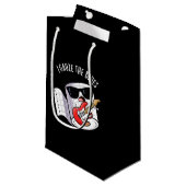 アイガーゼブルーおもしろいファーストエイドプンダークBG スモールペーパーバッグ (正面アングル)