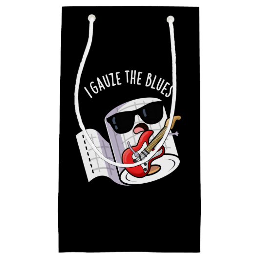 アイガーゼブルーおもしろいファーストエイドプンダークBG スモールペーパーバッグ (正面)