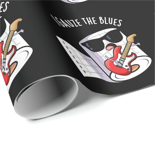 アイガーゼブルーおもしろいファーストエイドプンダークBG ラッピングペーパー (ロールコーナー)