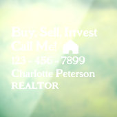 アイキャッチカスタム不動産仲介業者車デカール ウィンドウサイン (シート3)