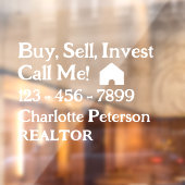 アイキャッチカスタム不動産仲介業者車デカール ウィンドウサイン (シート2)