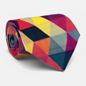 アイキャッチカラフルおもしろいパーティーパターン幾何学 ネクタイ (ロール)
