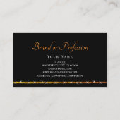 アイキャッチグリッタースパークスターカスタムズのロゴブラック 名刺 (裏面)