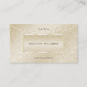 アイキャッチシルククリームスネークパターンシエレガントック 名刺 (正面)