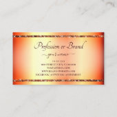 アイキャッチバラ金ゴールドグラデーショングリッタースパークル 名刺 (裏面)