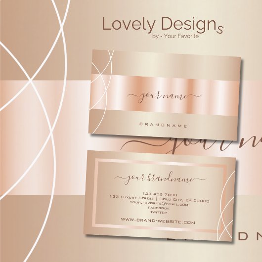 アイキャッチバラ金ゴールド効果デザインプロフェッショナル 名刺