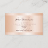 アイキャッチバラ金ゴールド効果デザインプロフェッショナル 名刺 (裏面)