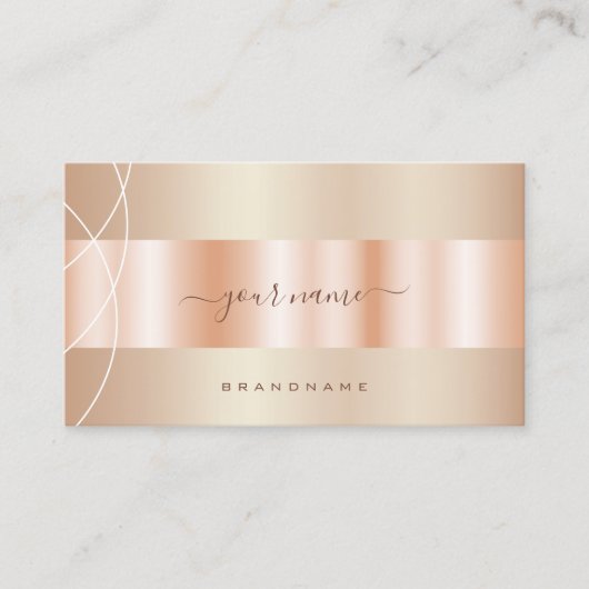 アイキャッチバラ金ゴールド効果デザインプロフェッショナル 名刺 (正面)