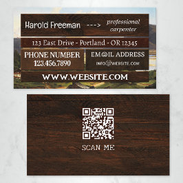 アイキャッチングウッド建築QR 名刺