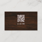 アイキャッチングウッド建築QR 名刺 (裏面)
