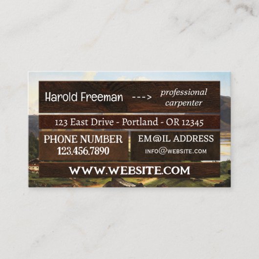 アイキャッチングウッド建築QR 名刺 (正面)