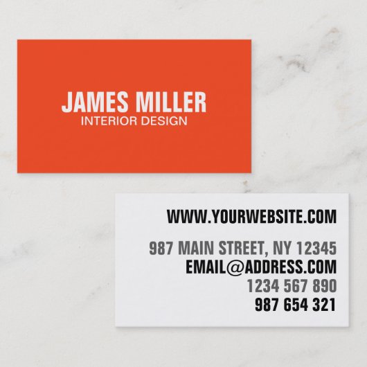 アイキャッチングオモダンレンジブライトはっきりしたトレンディー 名刺 (正面/裏面)