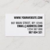 アイキャッチングオモダンレンジブライトはっきりしたトレンディー 名刺 (裏面)