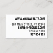 アイキャッチングオモダンレンジブライトはっきりしたトレンディー 名刺 (裏面)