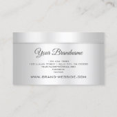 アイキャッチ用銀金属アルミニウムスタイル 名刺 (裏面)